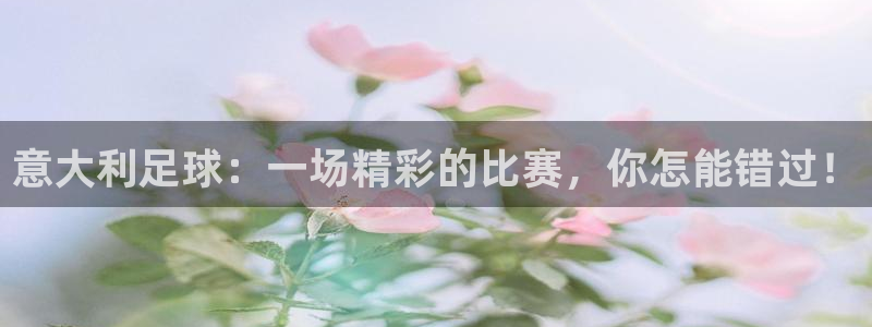 乐球直播免费高清观看：意大利足球：一场精彩的比赛，你怎能错过！